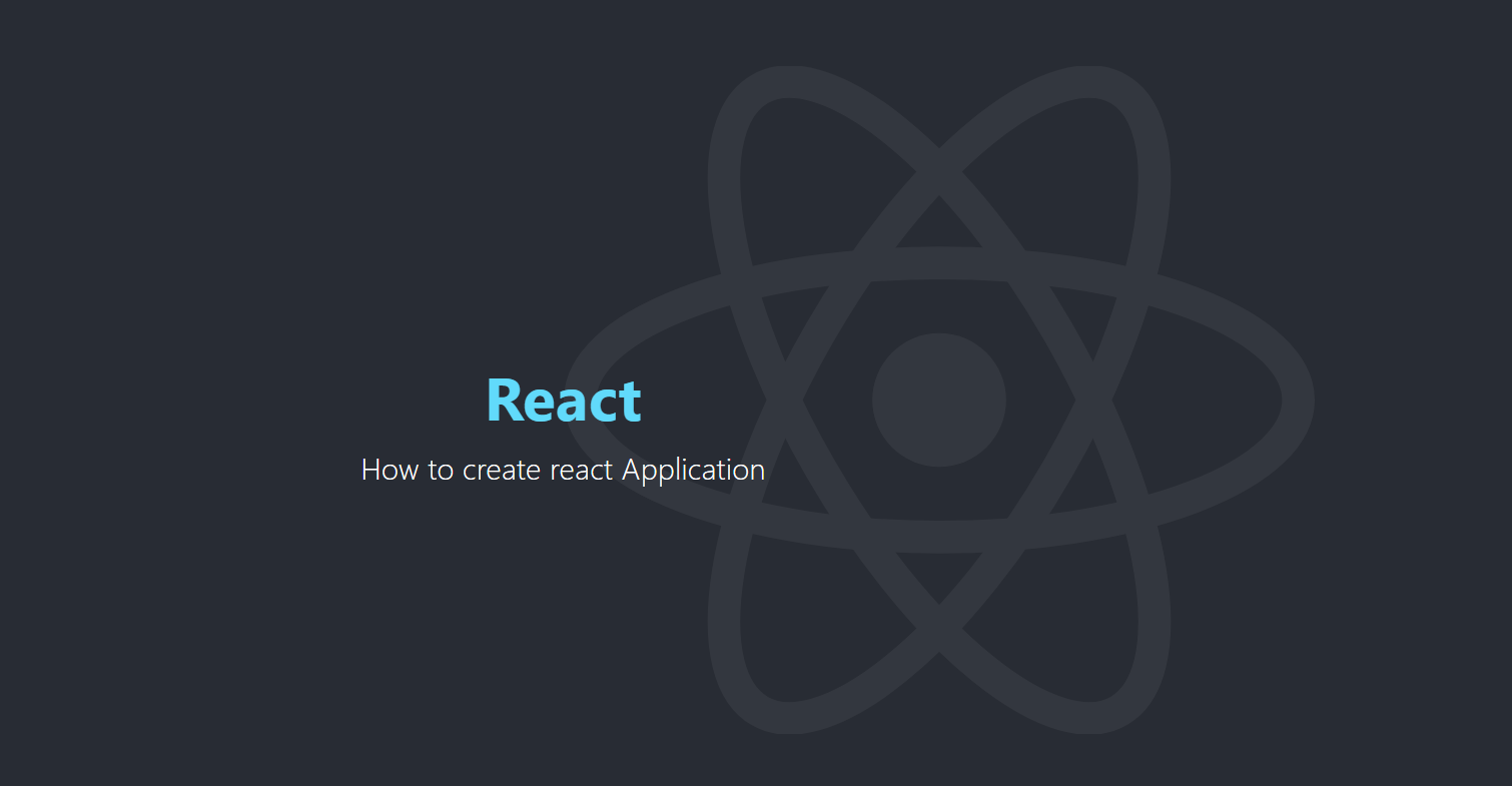 How to create React application in visual studio code
